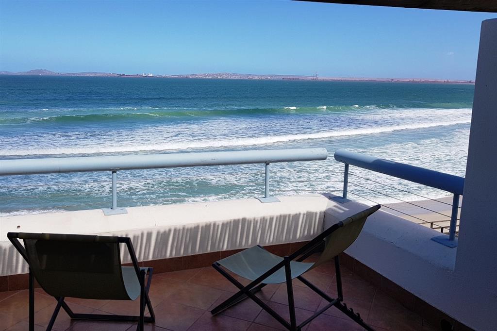 Ocean view from accommodation in Langebaan